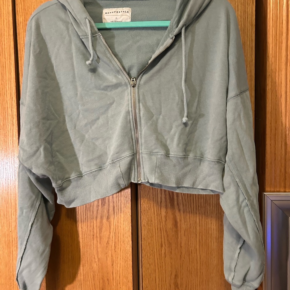 Aeropostale Light Gray Hoodie